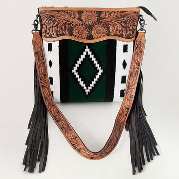 American Darling Cross Body Hand Tooled Saddle Blanket Genuine Leather Western Women Bag Handbag Purse | Crossbody for |Cute
